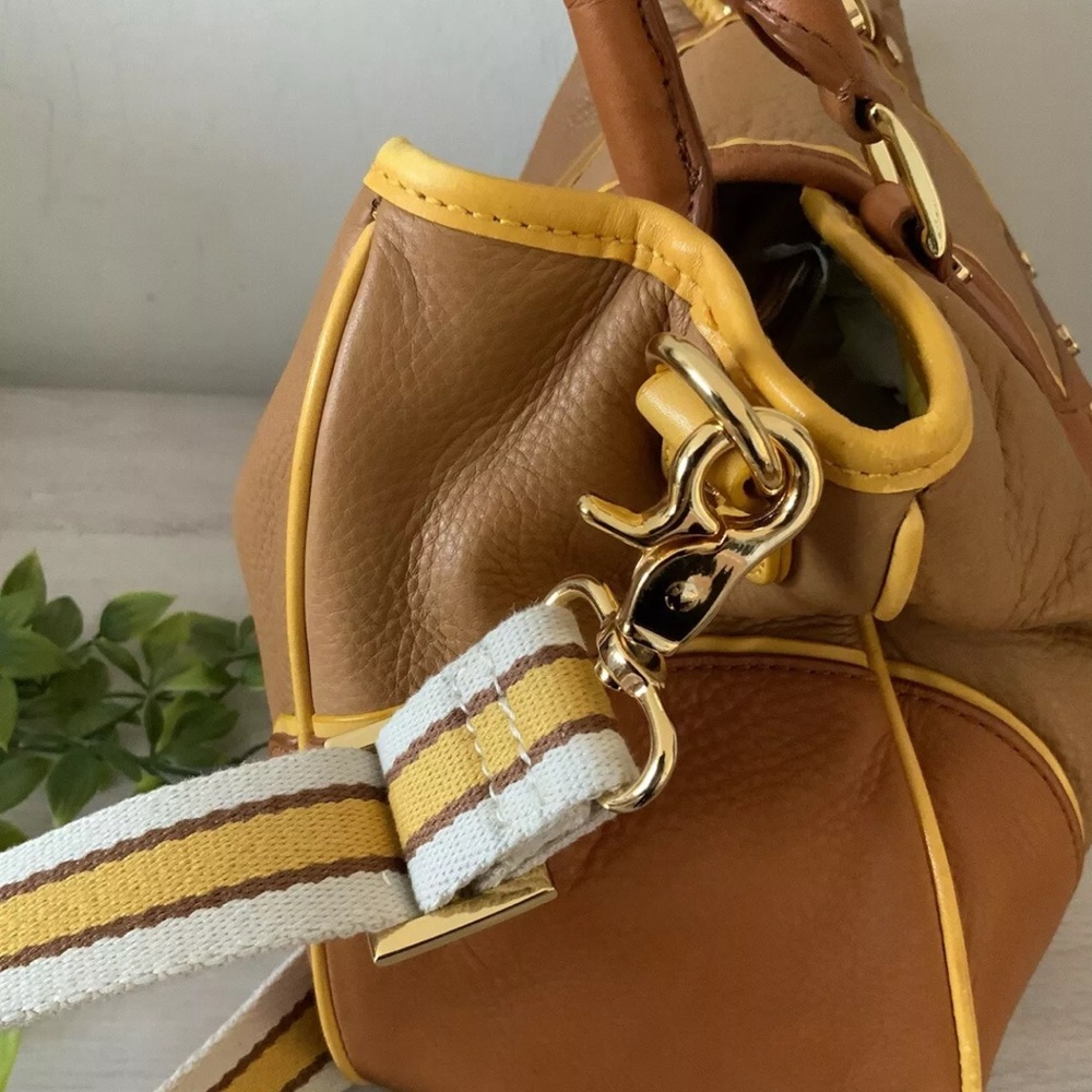 TORY BURCH LRG AMANDA TRI-COLOR TOTE SHOULDER BAG - Picture 11 of 16